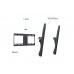 MB4012 Стойка за стена за TV,32"-65", до 75кг, с наклон 10°