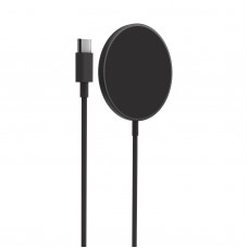 Puro 13387 Магнитно безжично зарядно USB-C, MagSafe,15W,черно