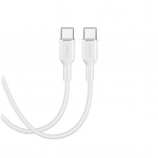 Puro 40991 Kабел SOFT Type-C-C 60W, 1,5 м, бял