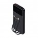 Преносима батерия RIVACASE VA2211 10000 mAh QC/PD 22,5W, с 3 вградени кабела, черна Преносима батерия RIVACASE VA2211 10000 mAh QC/PD 22,5W, с 3 вградени кабела, черна