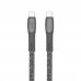 Кабел Type-C/Type-C, 1.2 метра, сив PS6105GR12 Кабел Type-C/Type-C, 1.2 метра, сив PS6105GR12