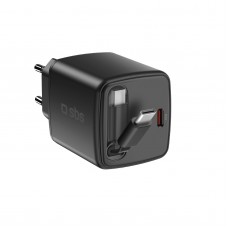 SBS 21140 Мрежово зарядно с интегриран кабел Type-C,PD30W GaN,Type-C