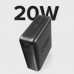 Преносима батерия SBS 67226 NanoTube, 10 000mAh, 20W,черна, High density