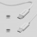 Kабел SBS 75306 с оплетка Type-C-C 4.0 240W, 40 Gbps, 1 m, бял