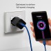 Kабел SBS 47792 с текстилна оплетка, USB-C-C 2.0, PD60W, 1,5 м, син