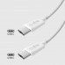 Kабел SBS 39704 с текстилна оплетка, USB-C-C 2.0, PD60W, 1,5 м, св. сив