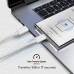 Kабел SBS 39704 с текстилна оплетка, USB-C-C 2.0, PD60W, 1,5 м, св. сив