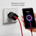 Kабел SBS 47808 с текстилна оплетка, USB-C-C 2.0, PD60W, 1,5 м, червен