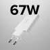 Мрежово зарядно GaN 2xUSB-C 67W SBS 89525 ultra slim