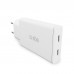 Мрежово зарядно GaN 2xUSB-C 67W SBS 89525 ultra slim