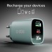 Мрежово зарядно SBS 81505 PD30W GaN, 1xUSB-C PD30W + 1xUSB-A AFC 18W + LCD екран, светло синьо Мрежово зарядно SBS 81505 PD30W GaN, 1xUSB-C PD30W + 1xUSB-A AFC 18W + LCD екран, светло синьо