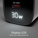 Мрежово зарядно SBS 81475 PD30W GaN, 1xUSB-C PD30W + 1xUSB-A AFC 18W + LCD екран, черно
