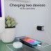 Мрежово зарядно SBS 81475 PD30W GaN, 1xUSB-C PD30W + 1xUSB-A AFC 18W + LCD екран, черно