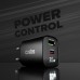 Мрежово зарядно SBS 81475 PD30W GaN, 1xUSB-C PD30W + 1xUSB-A AFC 18W + LCD екран, черно