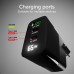 Мрежово зарядно SBS 81468 PD65W GaN, 2xUSB-C 65W+ 1xUSB AFC 60W + LCD екран, черно Мрежово зарядно SBS 81468 PD65W GaN, 2xUSB-C 65W+ 1xUSB AFC 60W + LCD екран, черно