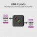 Мрежово зарядно GaN 65W SBS 43893 1xType-C 65W Ultra Fast PD + 1x Type-C 45W Ultra Fast PD + 1xUSB AFC 36W Мрежово зарядно GaN 65W SBS 43893 1xType-C 65W Ultra Fast PD + 1x Type-C 45W Ultra Fast PD + 1xUSB AFC 36W