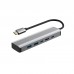 Алуминиев USB-C HUB 5в1, VIVANCO 23625, HDMI 4K 60Hz, USB-C PD100W, 2xUSB-A