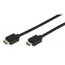 Vivanco 47158 Високоскоростен HDMI кабел, позлатени контакти, 4k HDR, черен, 1m
