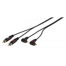  VIVANCO 46126 Кабел 2 x RCA M- 2 x RCA M ъглов 