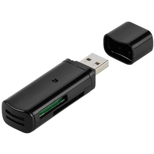 Vivanco 36656 Универсален USB 2.0 четец за карти с памет Vivanco 36656 Универсален USB 2.0 четец за карти с памет