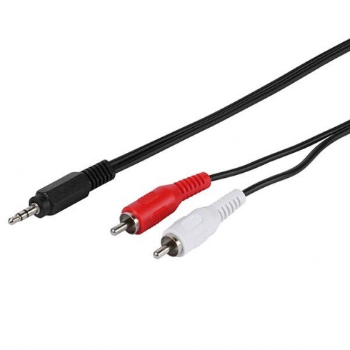 Vivanco 19720 Кабел 2 x RCA -1x3.5 мм 5 м Vivanco 19720 Кабел 2 x RCA -1x3.5 мм 5 м