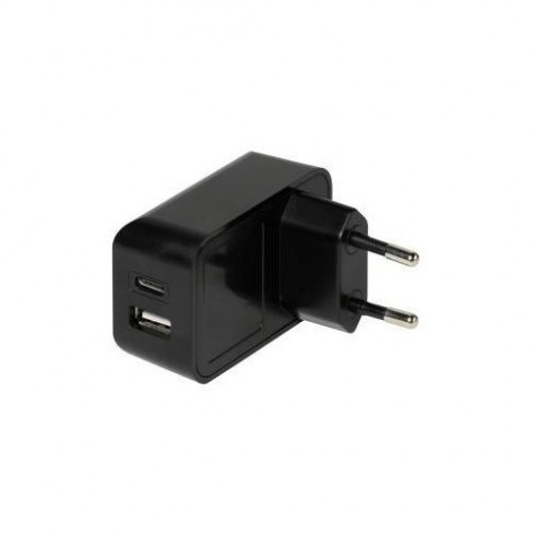 Vivanco 37548 Мрежово зарядно 2 изхода USB-C + USB A Vivanco 37548 Мрежово зарядно 2 изхода USB-C + USB A
