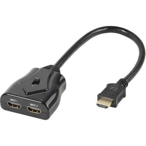 Vivanco 47157 Ръчен превключвател HDMI 2x1 Vivanco 47157 Ръчен превключвател HDMI 2x1