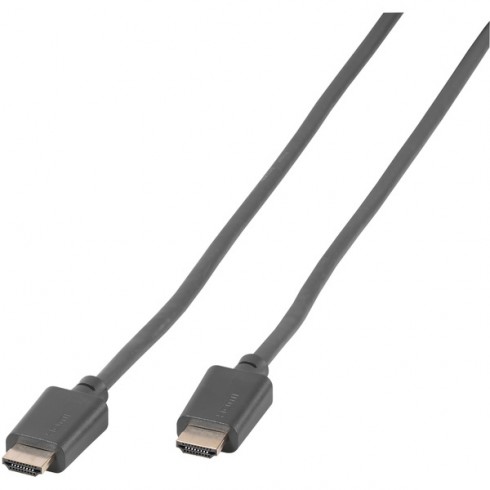 Vivanco 45522 високоскоростен HDMI кабел с Ethernet, позлатени контакти, 4k / 60Hz, сив 1.5m Vivanco 45522 високоскоростен HDMI кабел с Ethernet, позлатени контакти, 4k / 60Hz, сив 1.5m