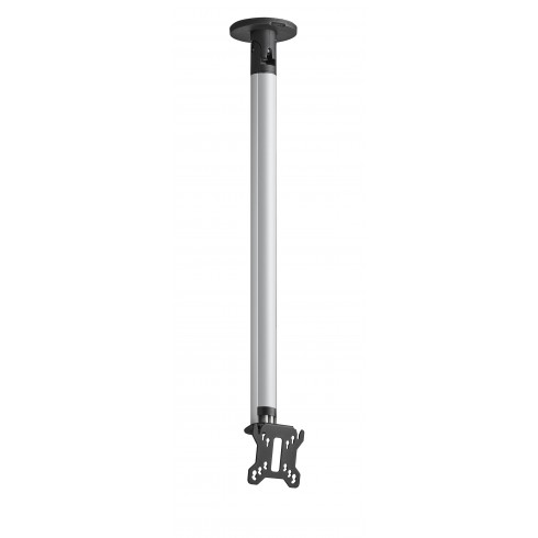 Стойка за таван с въртене и наклон, за екрани до 32", до 30 кг, VESA 100x100, тръба 150 см, сребро Стойка за таван с въртене и наклон, за екрани до 32", до 30 кг, VESA 100x100, тръба 150 см, сребро