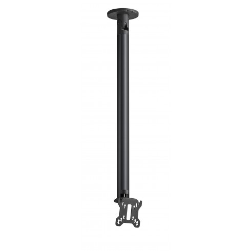 Стойка за таван с въртене и наклон, за екрани до 32", до 30 кг, VESA 100x100, тръба 220 см, черно
