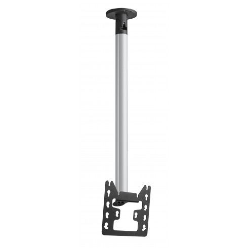 Стойка за таван с въртене и наклон, за екрани до 43", до 30 кг, VESA 200x200, тръба 80 см, сребро Стойка за таван с въртене и наклон, за екрани до 43", до 30 кг, VESA 200x200, тръба 80 см, сребро