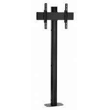 Стойка от земя, фиксирана към пода, за екрани до 65“, VESA 400x400, тръба 200 см, черно
